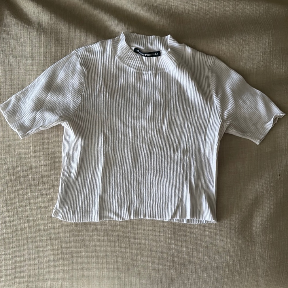 Mock neck brandy melville croptop